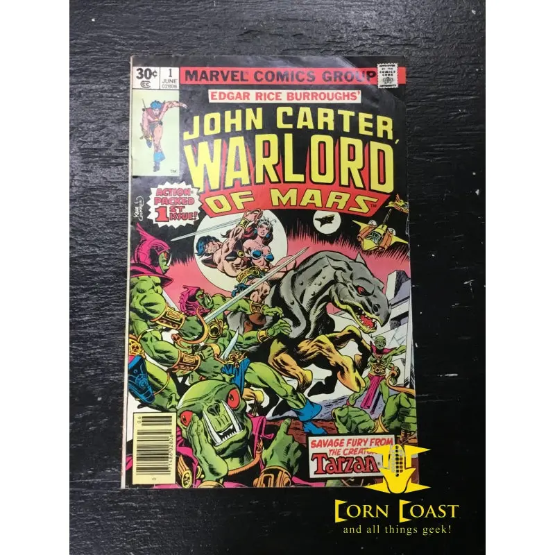 John Carter Warlord Of Mars (1977 Marvel) #1 Fn 2