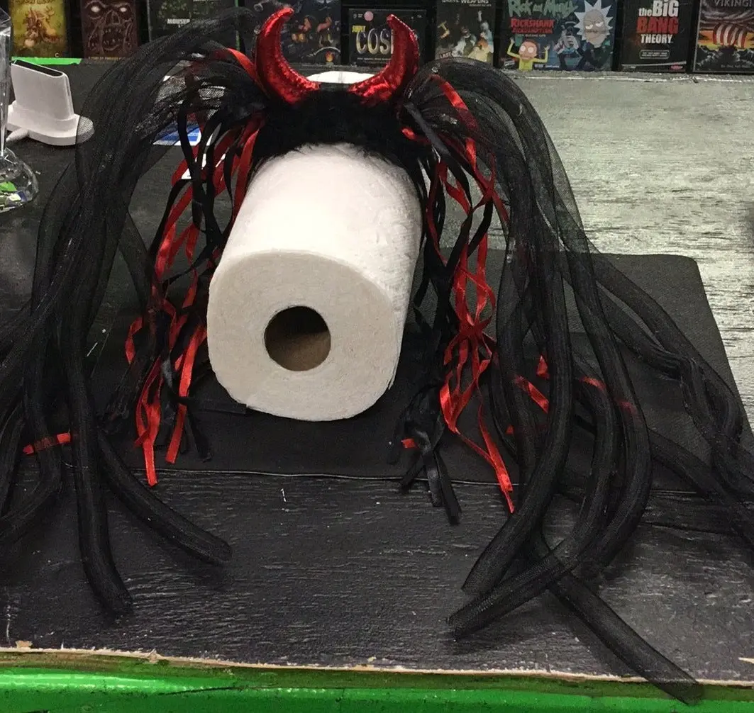 Happy Halloween Devil Horns Light Up Head Boppers 1