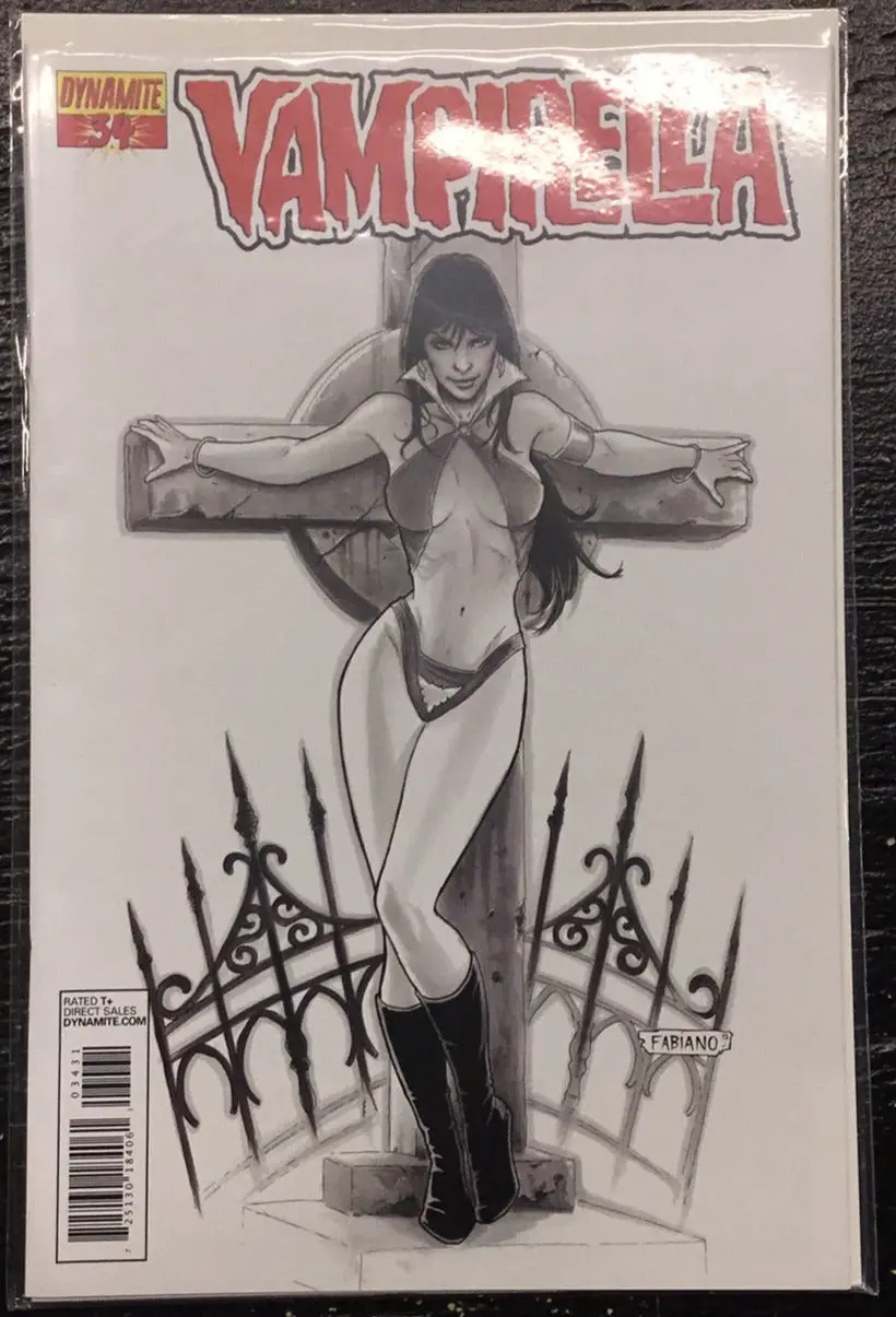 Df Vampirella #34 Black And White With Coa Nm 1