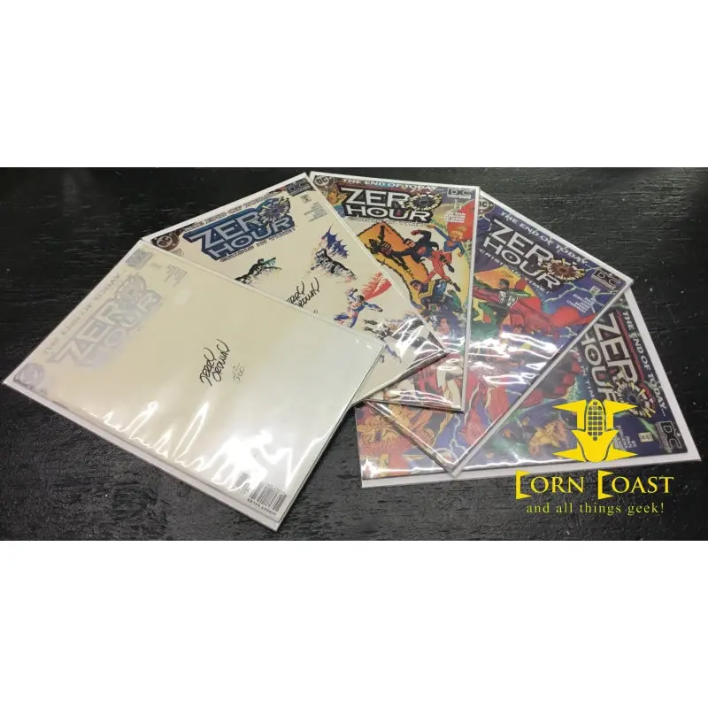 Zero-Hour: Crisis In Time #0-4 Signed With Coa Complete Set 1