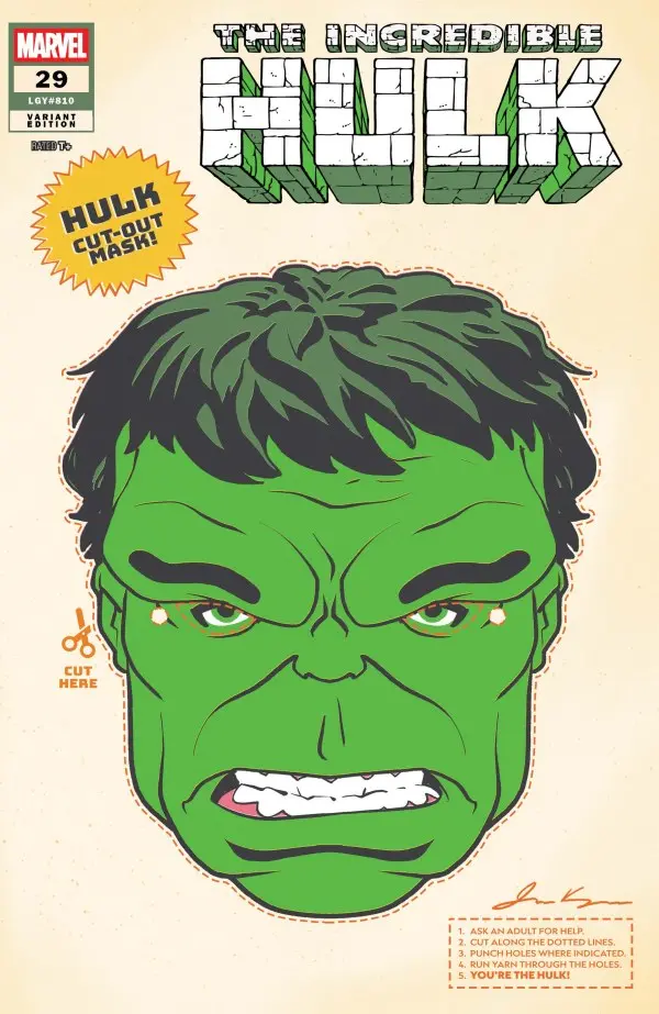 Incredible Hulk (Vol 7) #29 James Kerigan Retro Halloween Mask Variant Nm 1