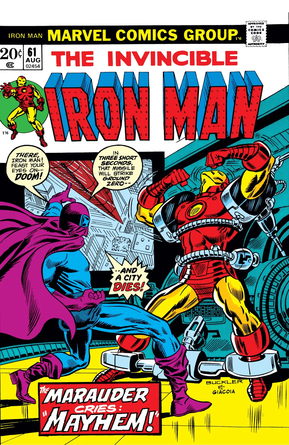 Invincible Iron Man (Vol 1) #61 Vf 1