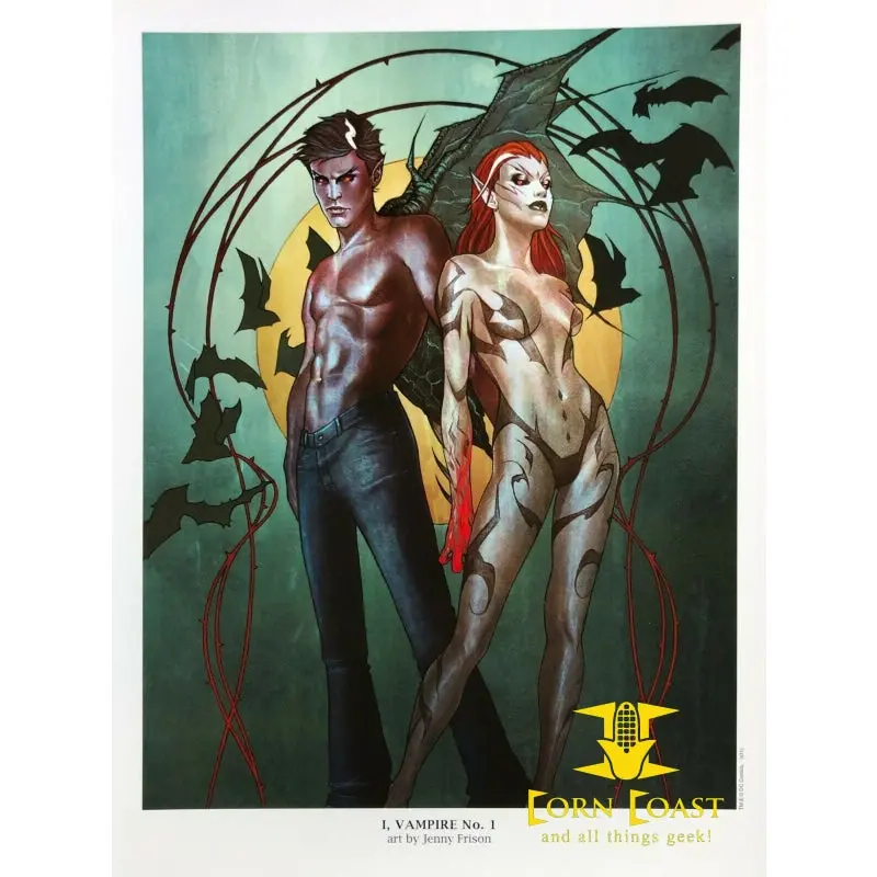 Jenny Frison I, Vampire 1 Dc New 52 Portfolio Plate 2011 Framed 1
