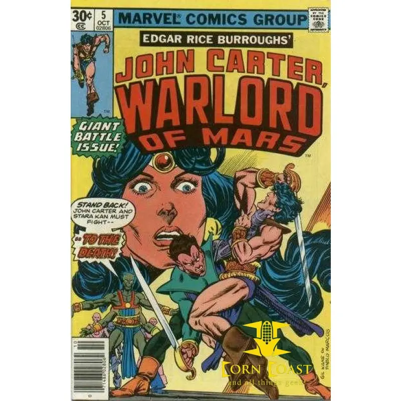 John Carter, Warlord Of Mars #5 Vf 1
