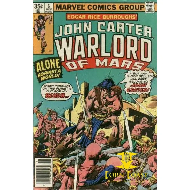 John Carter, Warlord Of Mars #6 Vf 1