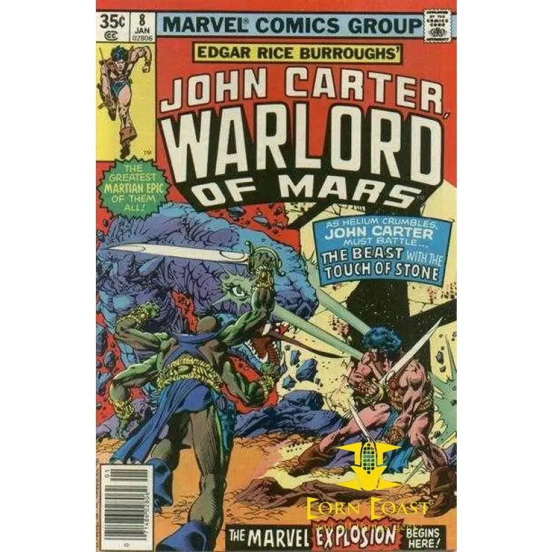 John Carter, Warlord Of Mars #8 Vf 1