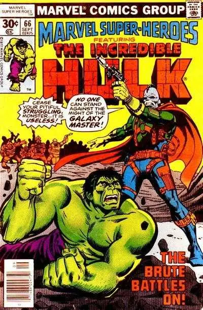 Marvel Super-Heroes Featuring The Incredible Hulk #66 Vg 1