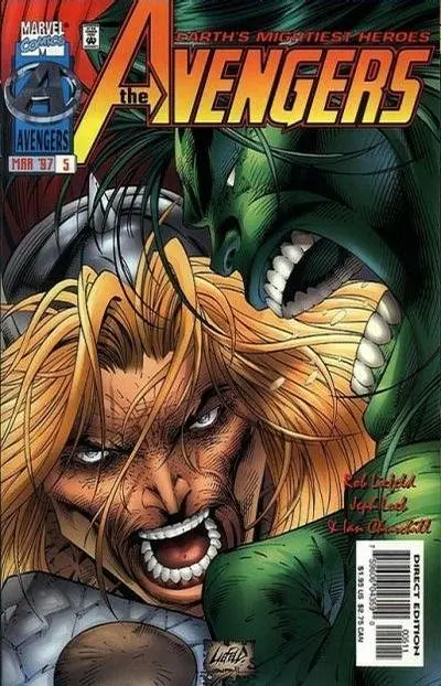 The Avengers (Vol 2) #5 Rob Liefeld Cover Vf 1