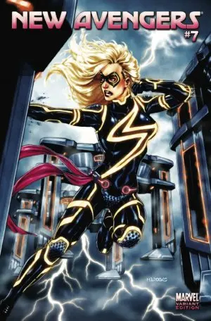 The New Avengers (Vol 2) #7 1:15 Mark Brooks Tron Variant Vf 1
