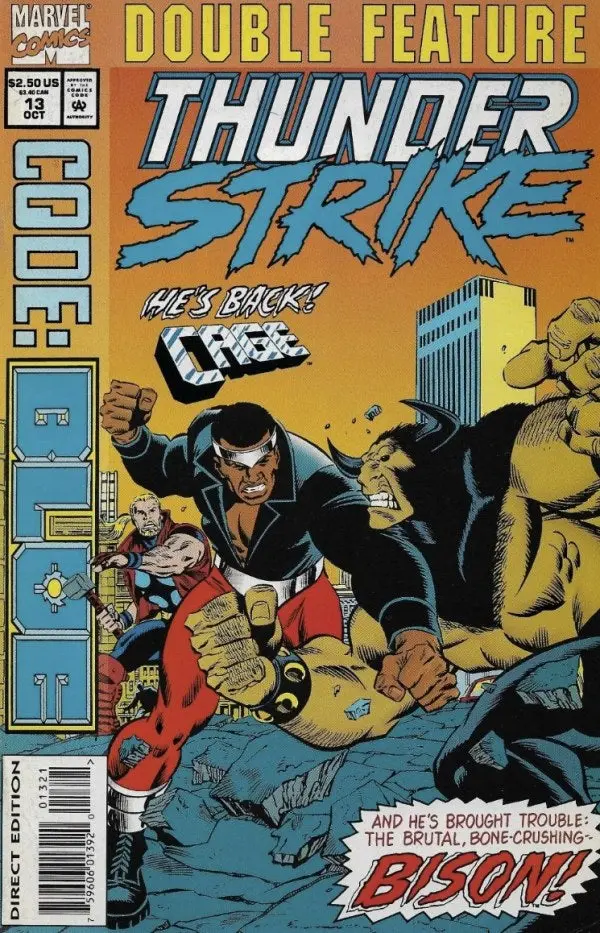 Thunderstrike (Vol 1) #14 Code: Blue Double Feature Direct Variant Vf 1
