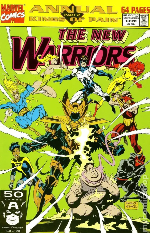 The New Warriors Annual (Vol 1) #1 Vf 1