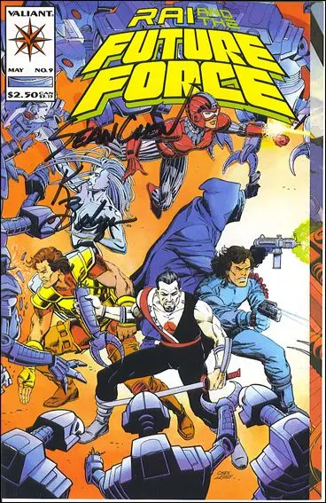 Rai And The Future Force #9 Valiant Validated Signature Series Edition Nm 1