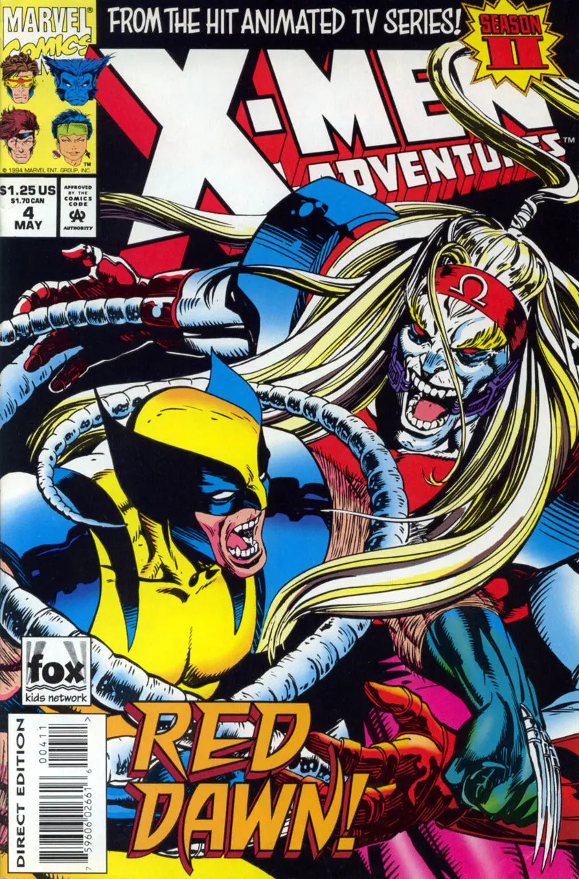 X-Men Adventures (Vol 1) #4 Vf 1