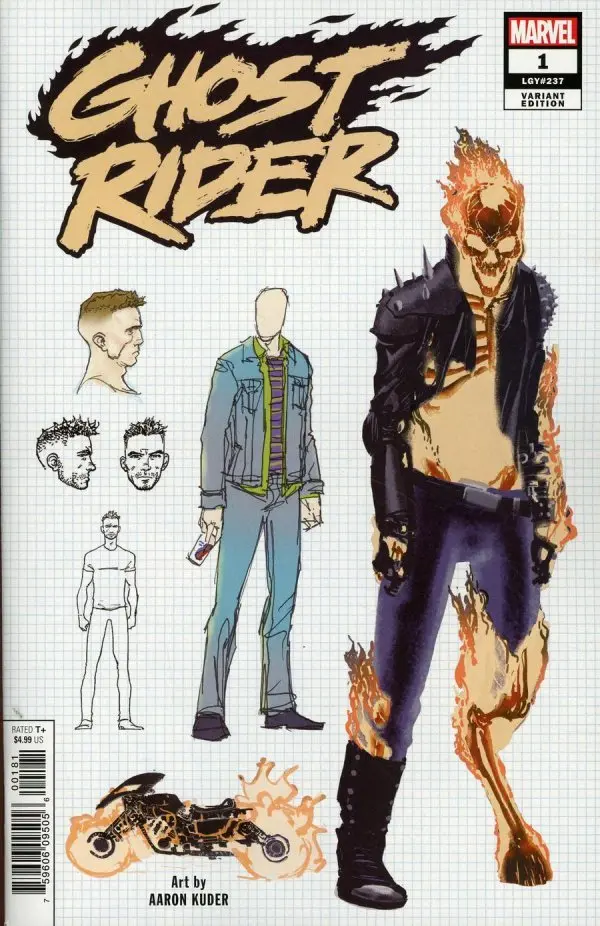 Ghost Rider (Vol 1) #1 1:10 Aaron Kuder Design Variant Nm 1