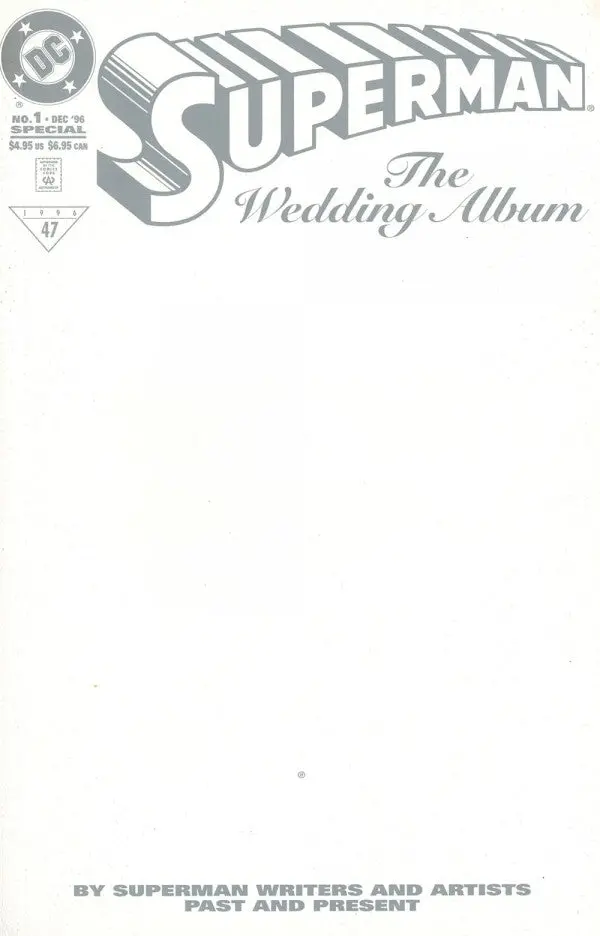 Superman: The Wedding Album #1 - White Embossed Cover Vf 1
