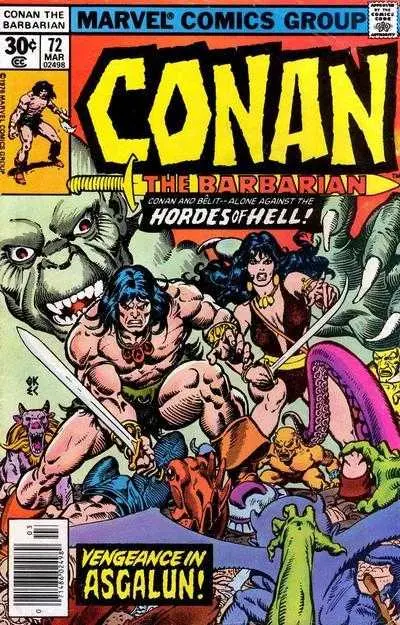Conan The Barbarian (Vol 1) #72 Vf 1