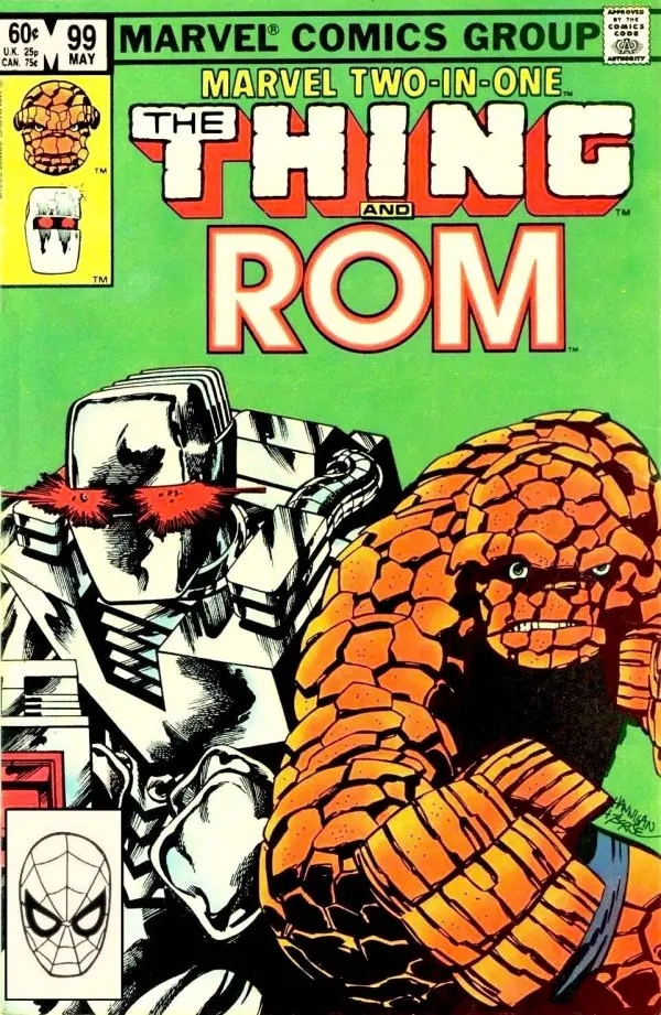 Marvel Two-In-One (Vol 1) #99 Featuring The Thing And Rom Vf 1
