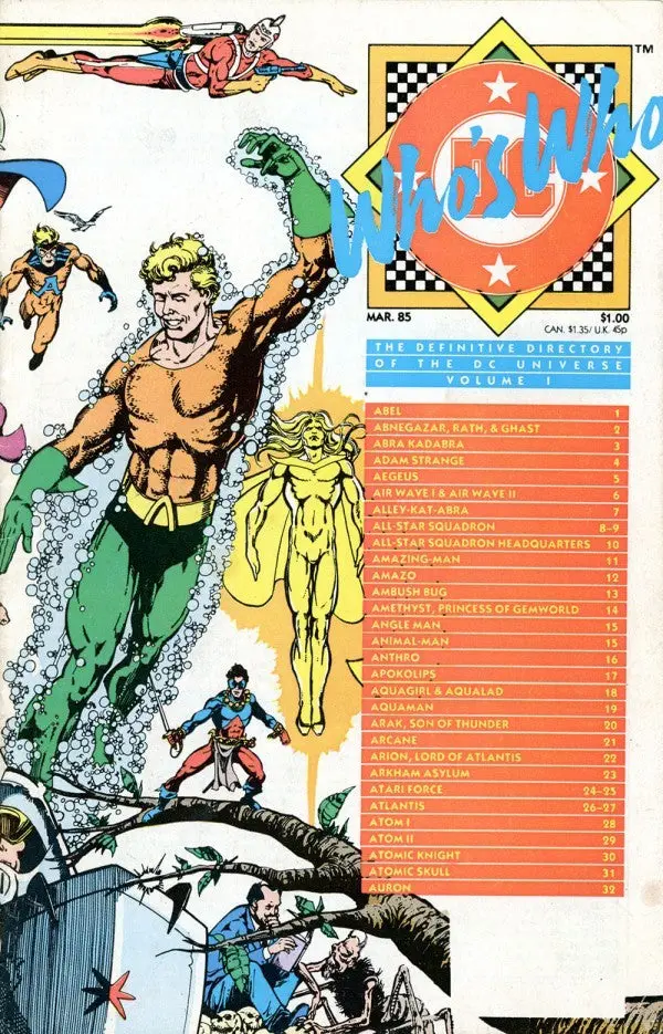 Who's Who: The Definitive Directory Of The Dc Universe 1985 #1 Nm 1