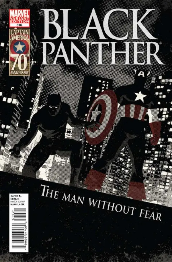 Black Panther: The Man Without Fear #516 Captain America 70Th Anniversary Variant Nm 1