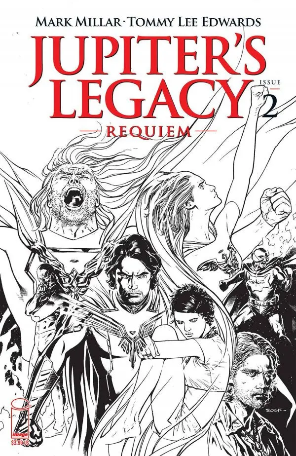 Jupiter's Legacy: Requiem (Vol 1) #2 Cover C Sook B&W Nm 1