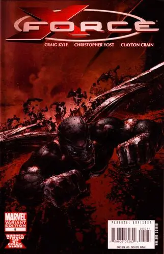 X-Force #5 Bloody Variant Nm 1