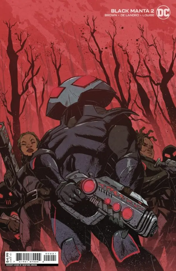 Black Manta #2 (Of 6) Sanford Greene Card Stock Variant Nm 1