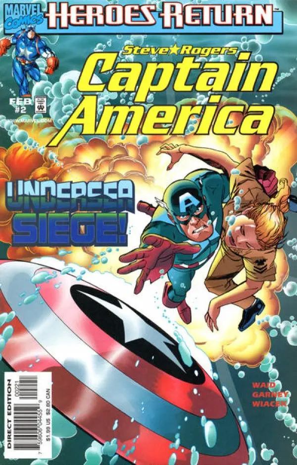 Captain America (Vol 3) #2  Variant Nm 1