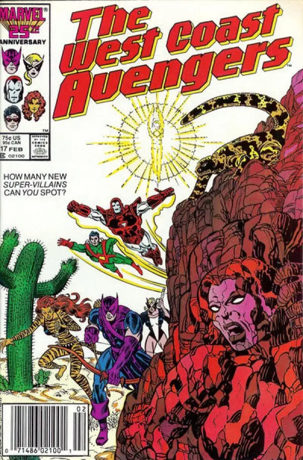 The West Coast Avengers #17 Vf 1