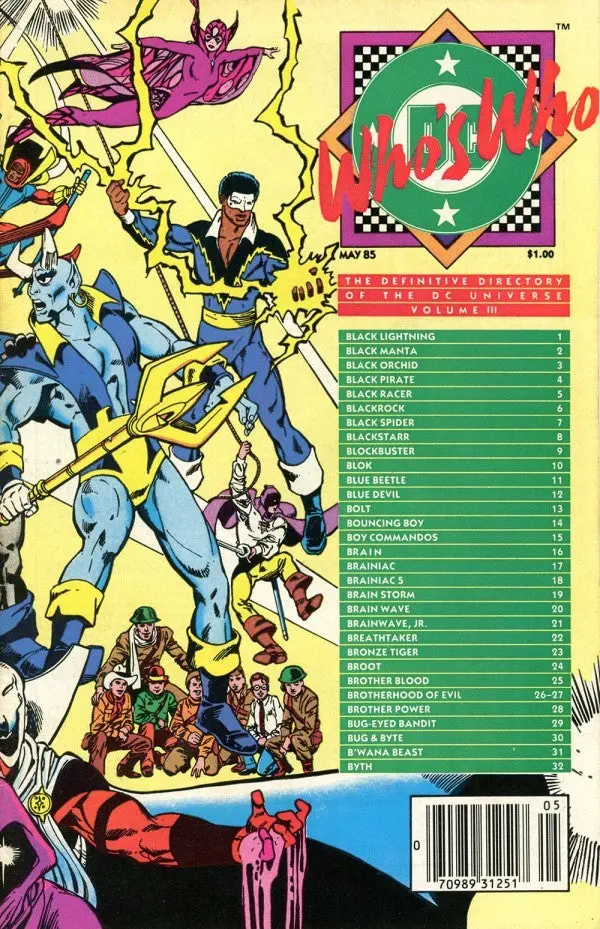 Who's Who: The Definitive Directory Of The Dc Universe 1985 #3 Nm 1