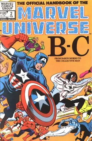 Official Handbook Of The Marvel Universe (1983-1984 Marvel) #2 Nm 1