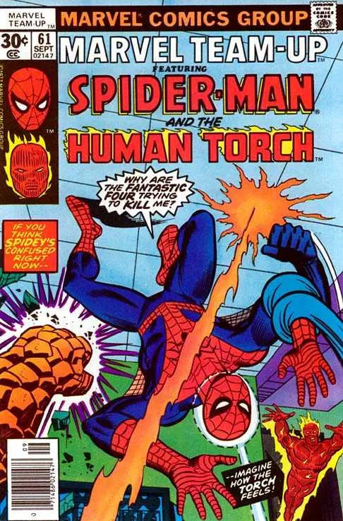 Marvel Team-Up Featuring Spider-Man And Human Torch (Vol 1) #61 Vf 1