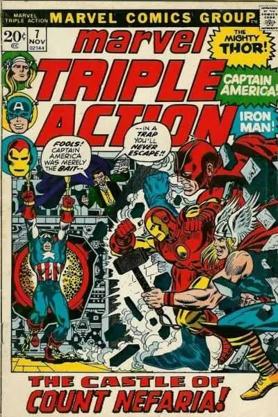 Marvel Triple Action Featuring Thor, Captain America, And Iron Man (Vol 1) #7 Fn 1