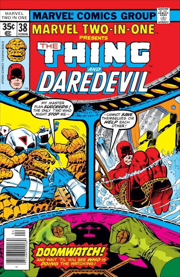Marvel Two-In-One... Presents The Thing And Daredevil (Vol 1) #38 Vf 1