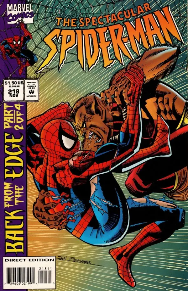 Peter Parker, The Spectacular Spider-Man (Vol 1) #218 Vf 1