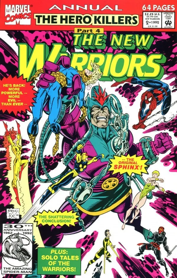 The New Warriors Annual (Vol 1) #2 Vf 1