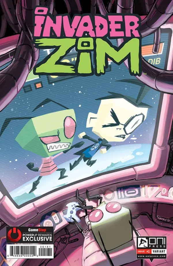 Invader Zim (Vol 1) #1 Gamestop Exclusive Variant Vg/Fn 1