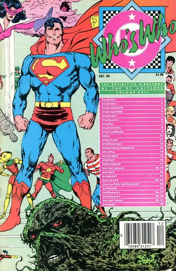 Who's Who: The Definitive Directory Of The Dc Universe 1985 #22 Nm 1