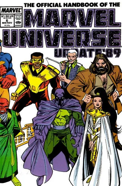 The Official Handbook Of The Marvel Universe: Update '89 #6 Fn 1