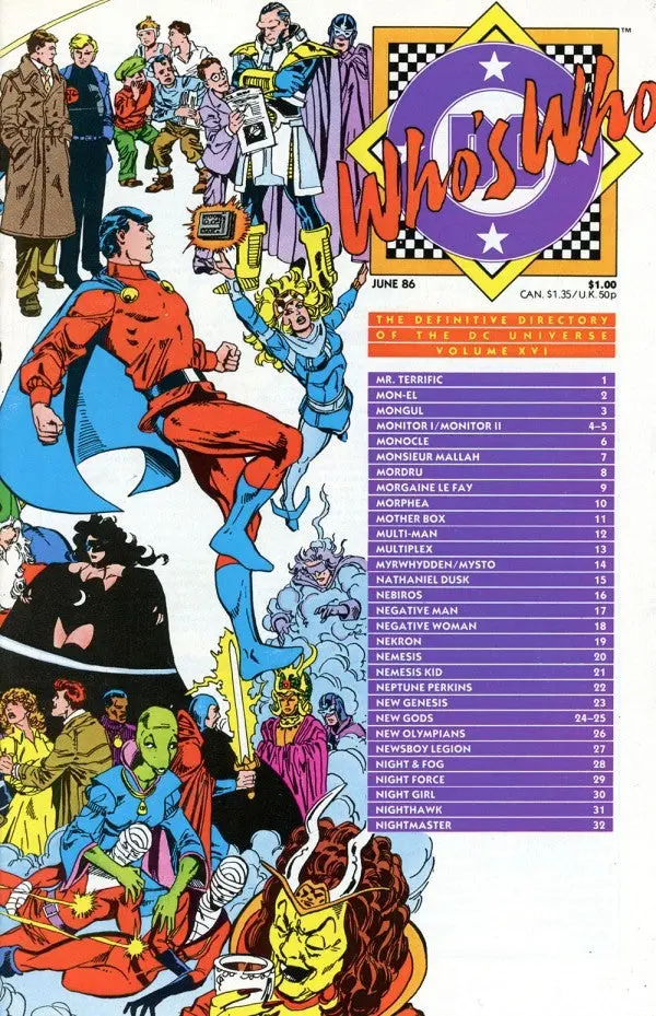 Who's Who: The Definitive Directory Of The Dc Universe 1985 #16 Nm 1