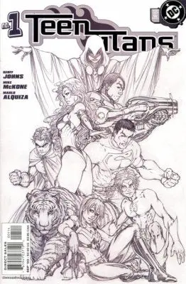 Teen Titans (Vol 3) #1 4Th Printing Michael Turner Sketch Vf 1