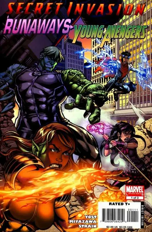 Secret Invasion: Runaways/Young Avengers #1-3 Complete Set Nm 1