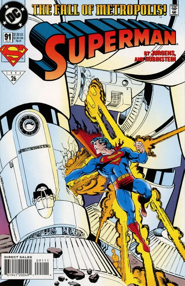 Superman (Vol 2) #91 Vf 1