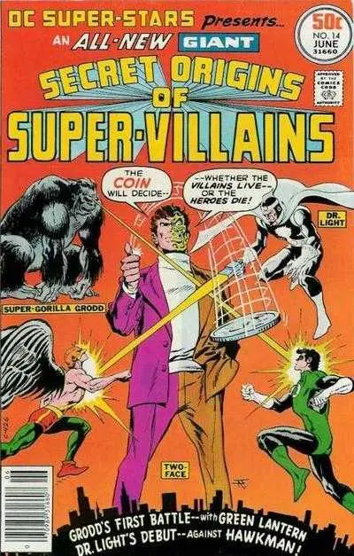 Dc Super-Stars Presents Secret Origins Of Super-Villains (Vol 1) #14 Vg 1