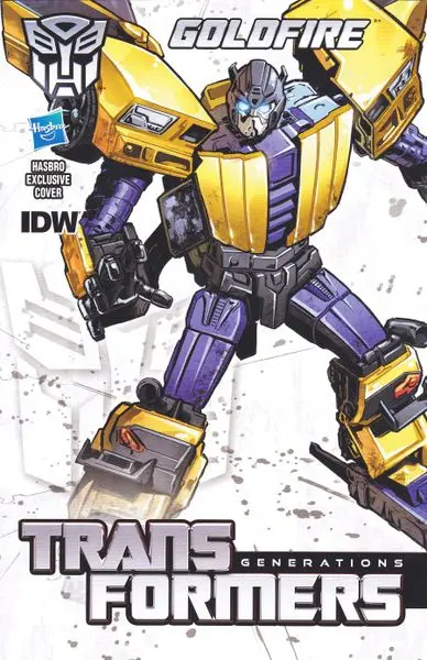 The Transformers: Robots In Disguise #18 Hasbro Goldfire Pack-In Cover Nm 1