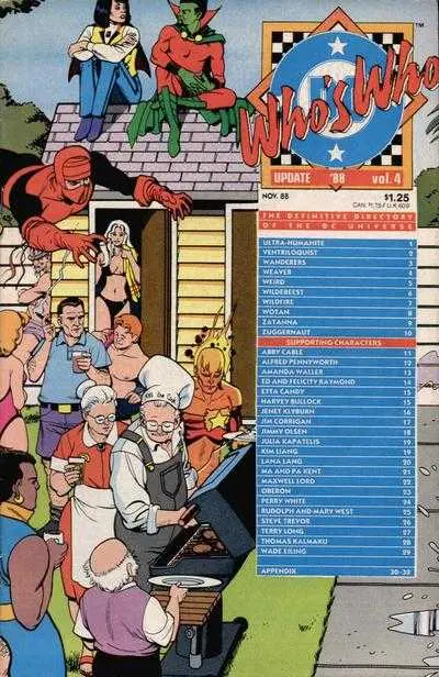 Who's Who: The Definitive Directory Of The Dc Universe Update '88 #4 Vf 1