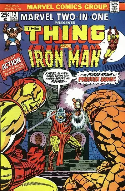 Marvel Two-In-One... Presents The Thing And Iron Man (Vol 1) #12 Vf 1