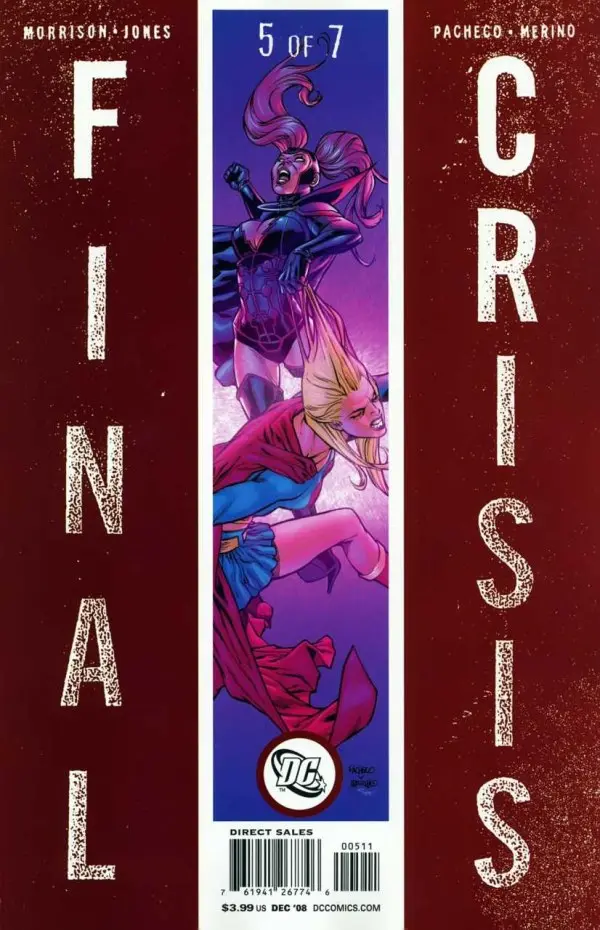 Final Crisis (Vol 1) #5 (Of 7) Carlos Pacheco Sliver Variant Nm 1