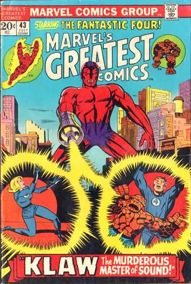 Marvel's Greatest Comics Starring The Fantastic Four (Vol 1) #43 Vg 1