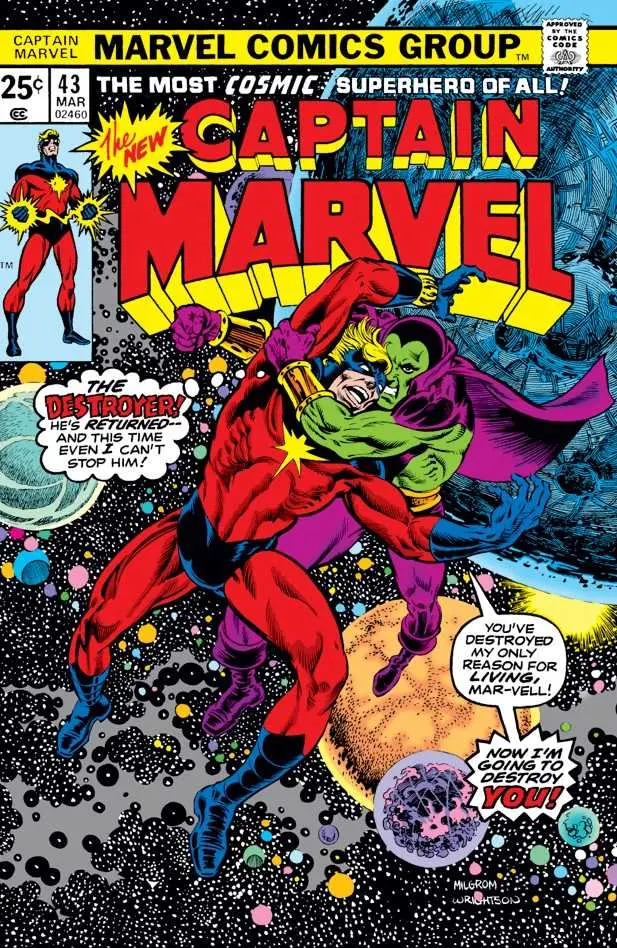 Captain Marvel (Vol 1) #43 Vg 1