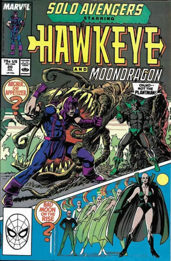 Solo Avengers Starring Hawkeye And Moondragon (Vol 1) #20 Nm 1
